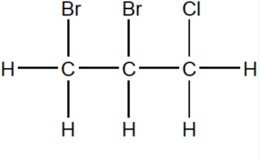 1,2-Dibromo-3-chloropropane formula graphical representation