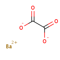 Barium oxalate formula graphical representation
