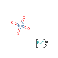 Rubidium molybdate formula graphical representation