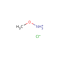 Methoxyamine hydrochloride formula graphical representation