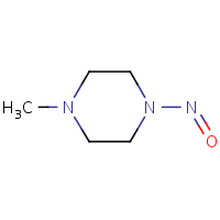 N-Nitroso-N'-methylpiperazine formula graphical representation