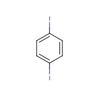 1,4-Diiodobenzene formula graphical representation