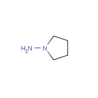 1-Pyrrolidinamine formula graphical representation