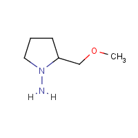 (S)-(-)-1-Amino-2-(methoxymethyl)pyrrolidine formula graphical representation