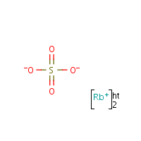 Rubidium sulfate formula graphical representation