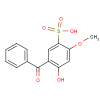 Sulisobenzone formula graphical representation