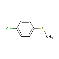 4-Chlorophenyl methyl sulfide formula graphical representation
