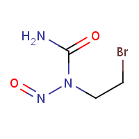 N-(2-Bromoethyl)-N-nitrosourea formula graphical representation