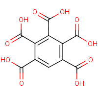 Benzenepentacarboxylic acid formula graphical representation
