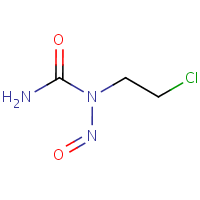 1-(2-Chloroethyl)-1-nitrosourea formula graphical representation
