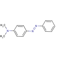4-Dimethylaminoazobenzene formula graphical representation