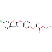 Fenoxaprop-ethyl formula graphical representation