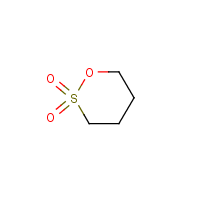 1,4-Butane sultone formula graphical representation