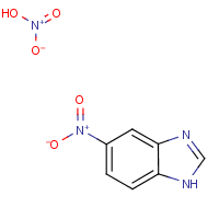 5-Nitrobenzimidazole, nitrate formula graphical representation