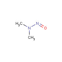 N-Nitrosodimethylamine formula graphical representation