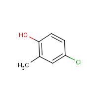 4-Chloro-2-methylphenol formula graphical representation