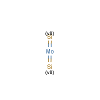 Molybdenum disilicide formula graphical representation