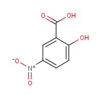 5-Nitrosalicylic acid formula graphical representation