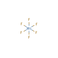 Molybdenum hexafluoride formula graphical representation