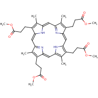 Coproporphyrin III tetramethyl ester formula graphical representation