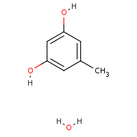 Orcinol monohydrate formula graphical representation