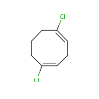 1,5-Dichloro-1,4-cyclooctadiene formula graphical representation