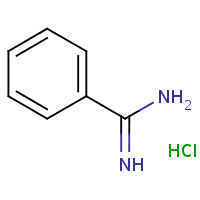 Benzenecarboximidamide hydrochloride formula graphical representation