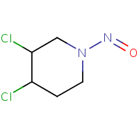 N-Nitroso-3,4-dichloropiperidine formula graphical representation