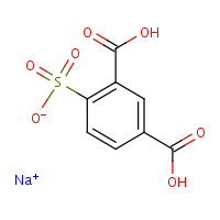5-Sulphoisophthalic acid, sodium salt formula graphical representation