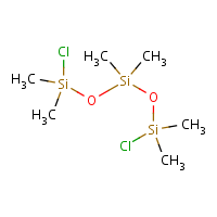 1,5-Dichlorohexamethyltrisiloxane formula graphical representation