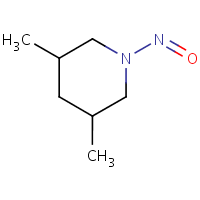 N-Nitroso-3,5-dimethylpiperidine formula graphical representation