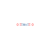 Molybdenum(IV) oxide formula graphical representation
