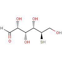 5-Thio-D-glucose formula graphical representation