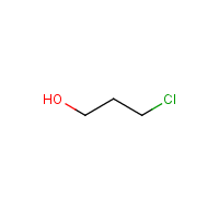 3-Chloro-1-propanol formula graphical representation
