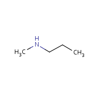 N-Methyl-N-propylamine formula graphical representation