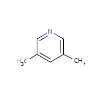 3,5-Dimethylpyridine formula graphical representation