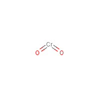 Chromium dioxide formula graphical representation