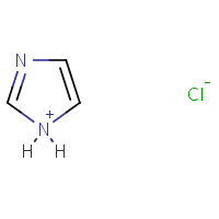 Imidazole hydrochloride formula graphical representation