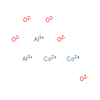 Aluminum cobalt oxide formula graphical representation