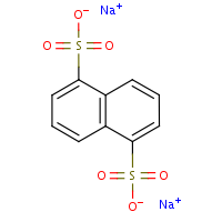 1,5-Naphthalenedisulfonic acid, disodium salt formula graphical representation