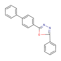 1,3,4-Oxadiazole, 2-(1,1'-biphenyl)-4-yl-5-phenyl- formula graphical representation