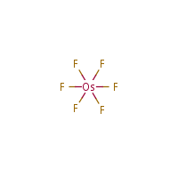 Osmium hexafluoride formula graphical representation