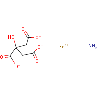 Ferric ammonium citrate formula graphical representation