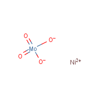 Nickel(II) molybdate formula graphical representation