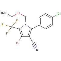 Chlorfenapyr formula graphical representation
