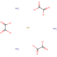 Ferric ammonium oxalate formula graphical representation