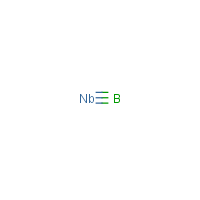 Niobium boride formula graphical representation