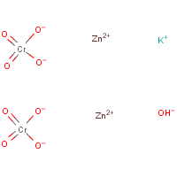 Zinc potassium chromate formula graphical representation