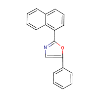 2-(1-Naphthyl)-5-phenyloxazole formula graphical representation