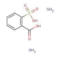 o-Sulfobenzoic acid, ammonium salt formula graphical representation
